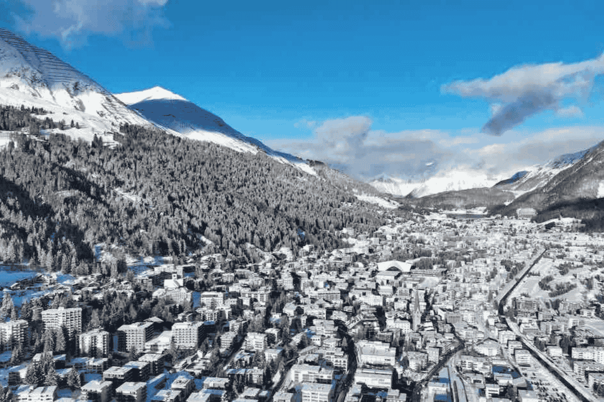 Town In Snow